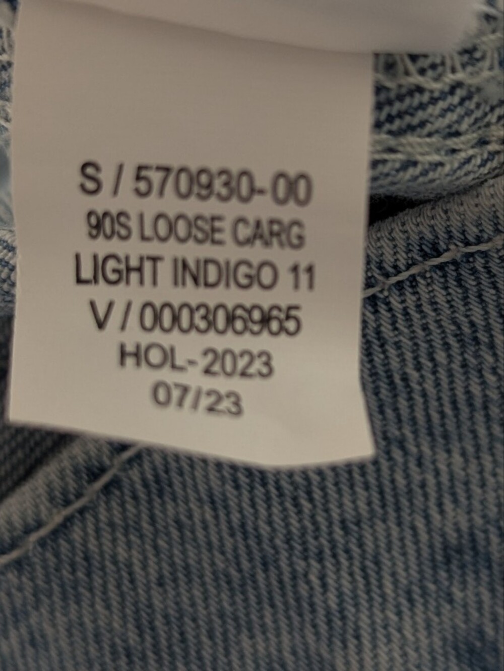 GAP Mid Rise 90s Loose Cargo Slouch Jeans Size 26 / 2 Short - Picture 12 of 12